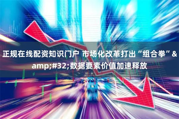 正规在线配资知识门户 市场化改革打出“组合拳”&#32;数据要素价值加速释放